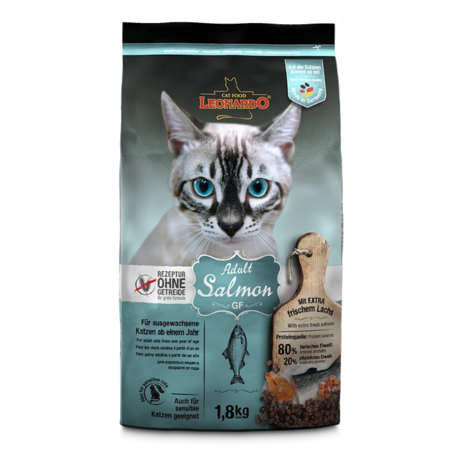 Leonardo Adult Salmon Gf alimento para gato, , large image number null
