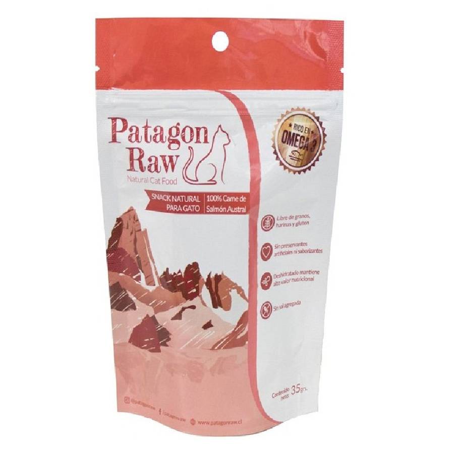Patagon raw gato snack 100% salmon austral 35GR, , large image number null
