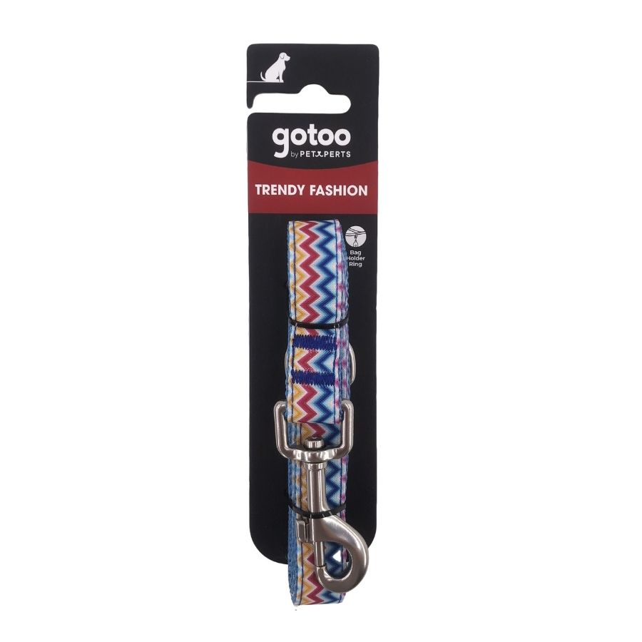 Correa con estampado zig-zag para perros talla M, , large image number null