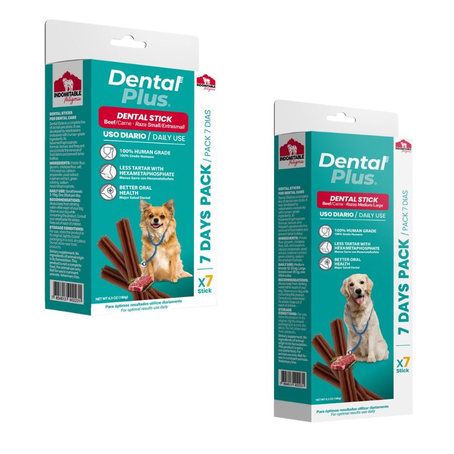 Stick dental plus para perros 7und sabor carne