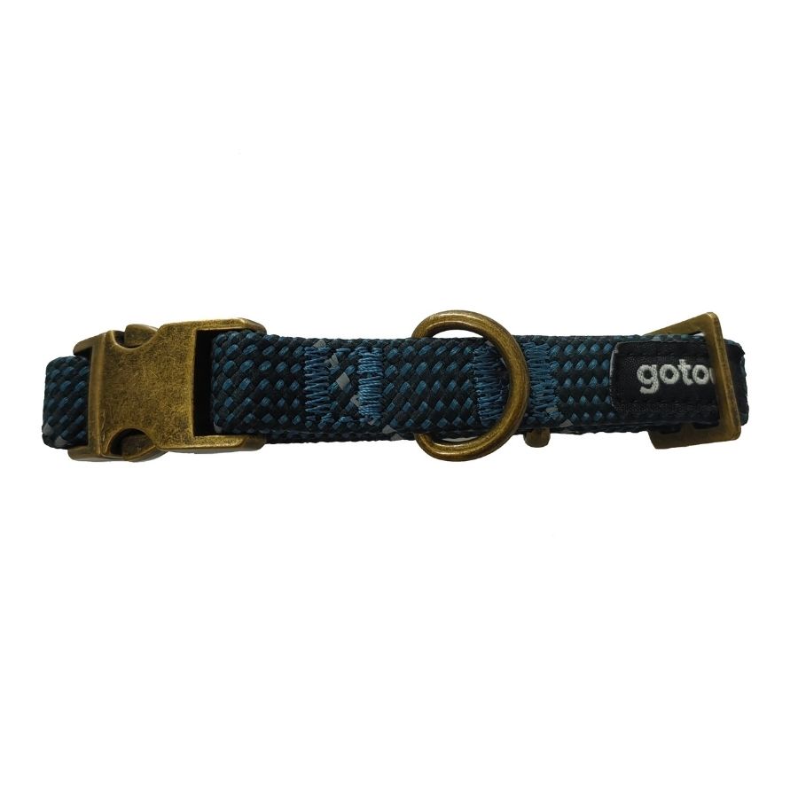 Gotoo deluxe webbing azul collar, , large image number null