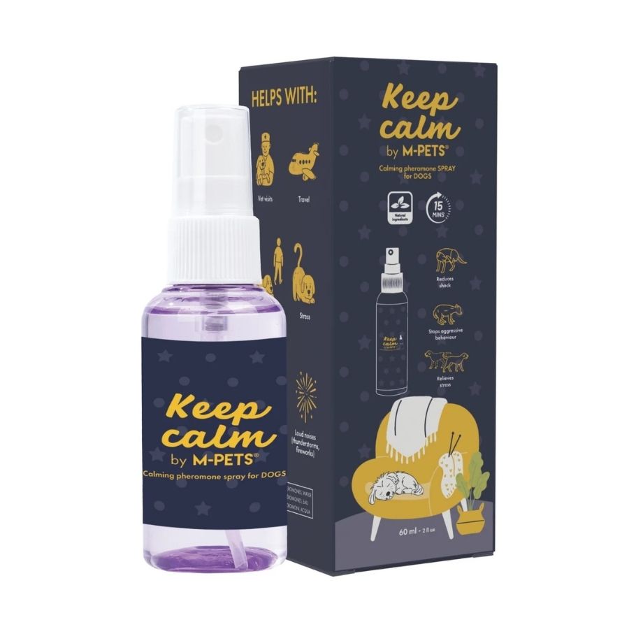 Spray calmante con feromonas para perros acci&oacute;n r&aacute;pida 60 ML