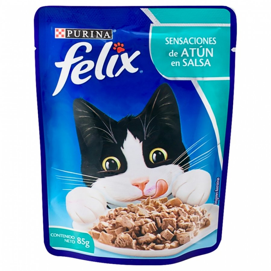 Felix Pouch Sensaciones De Atún En Salsa alimento húmedo para gatos, , large image number null