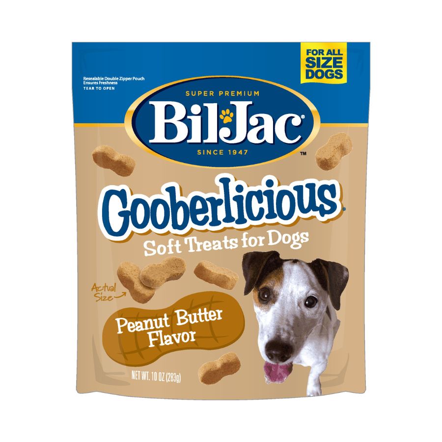 Bil Jac Gooberlicious sabor mantequilla de maní snack para perros