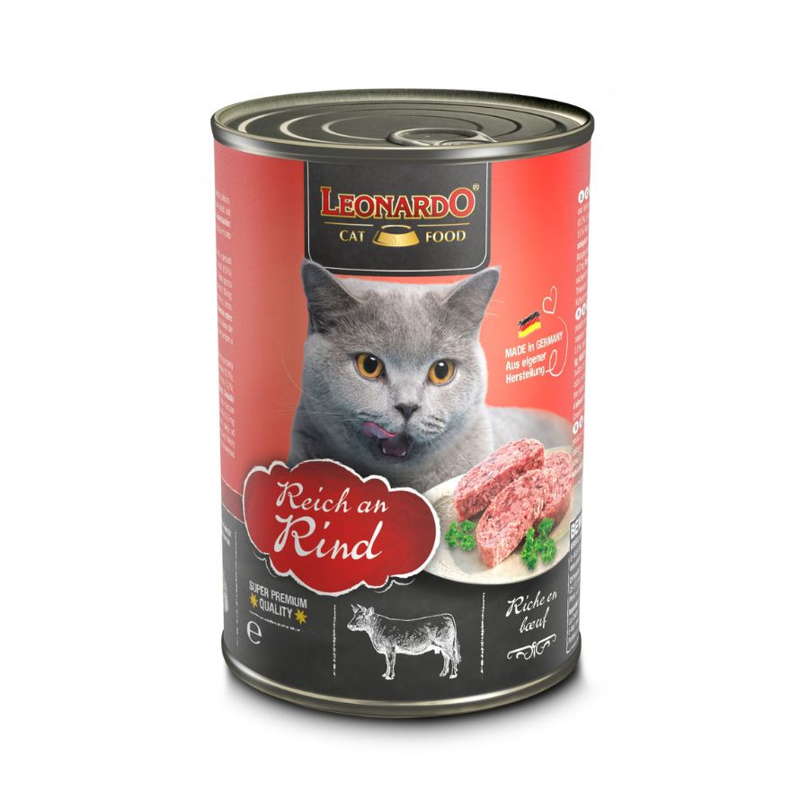 Leonardo lata quality selection ternera alimento húmedo para gatos