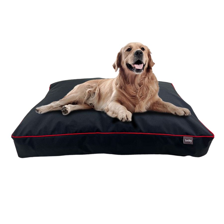 Leeby Colchoneta Impermeable Antipelo negra para perros, , large image number null