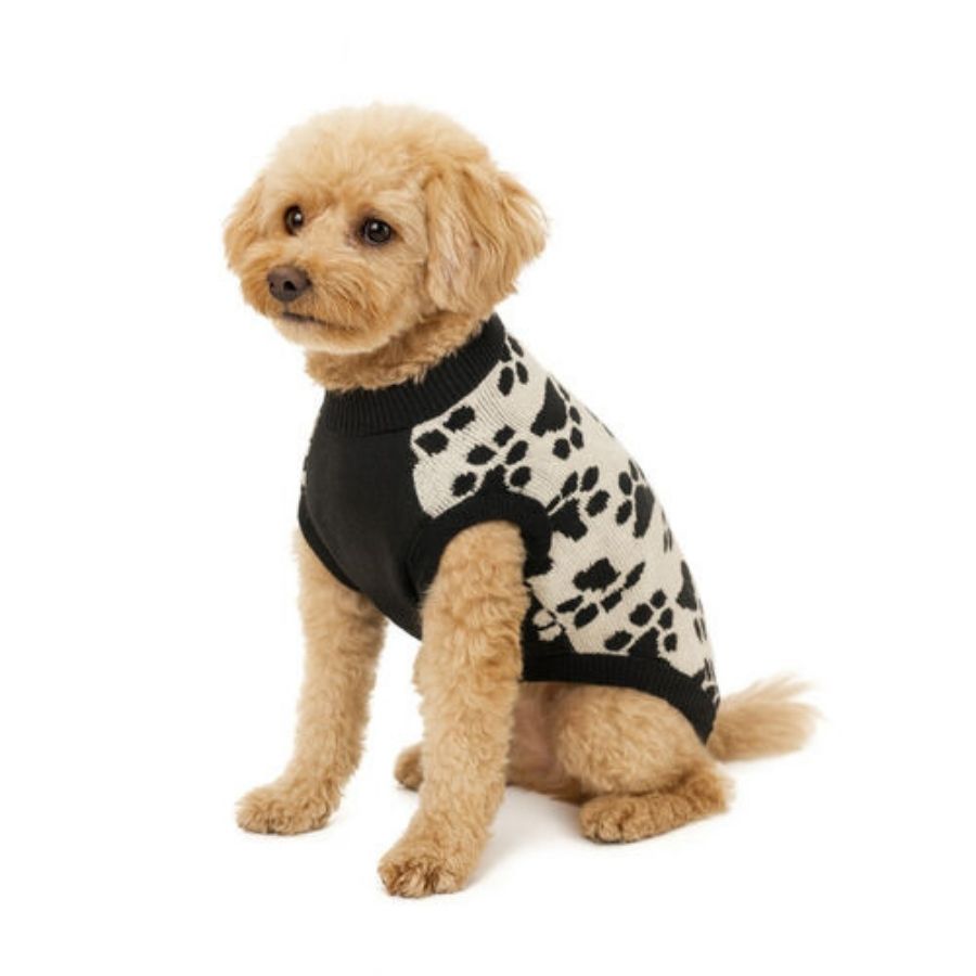 Outech polar con estampado de patitas para perros, , large image number null