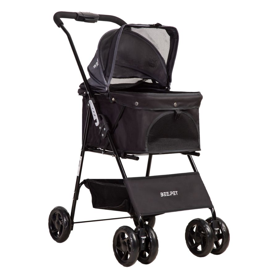 Bebesit coche para mascotas plegable easy negro