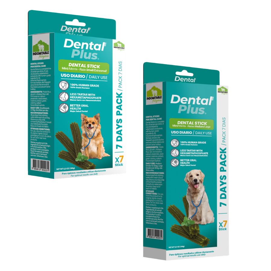 Stick dental plus para perros 7und sabor menta