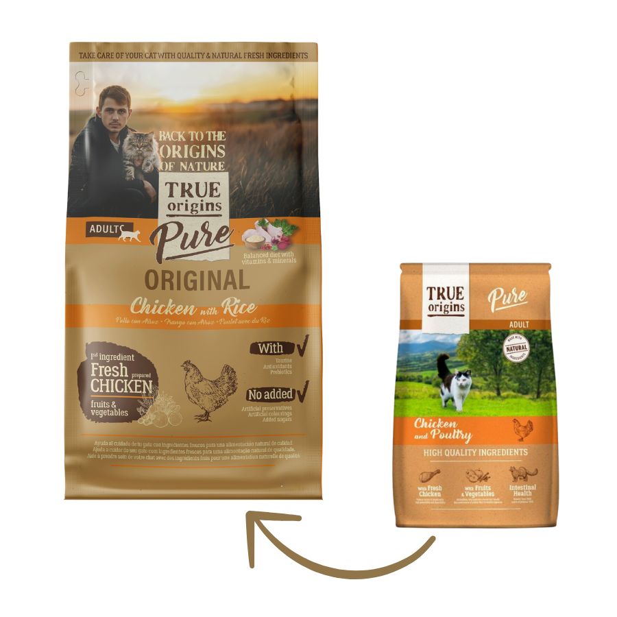True Origins Cat Adult Chicken Poultry alimento para gato, , large image number null