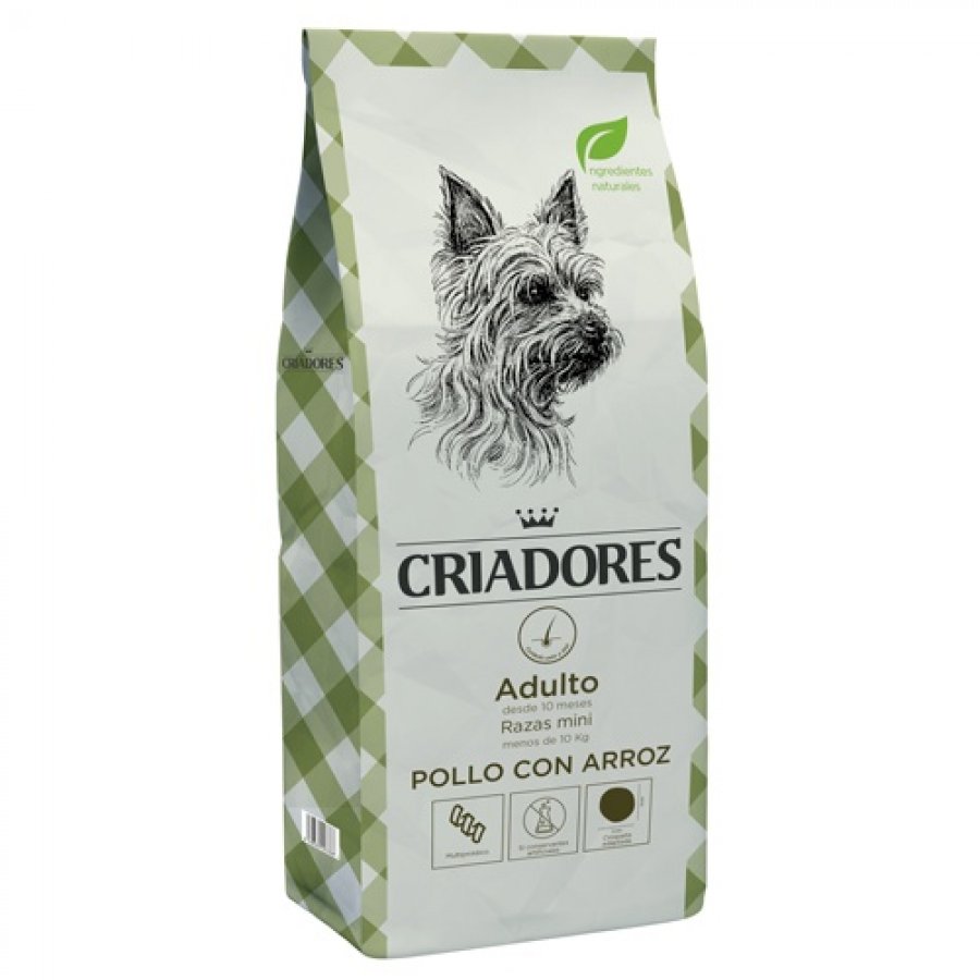 Criadores adulto pollo con arroz raza pequeña 3 KG alimento para perro, , large image number null