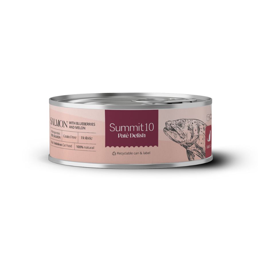 Summit 10 pate delish con salmón para gatos 85GR