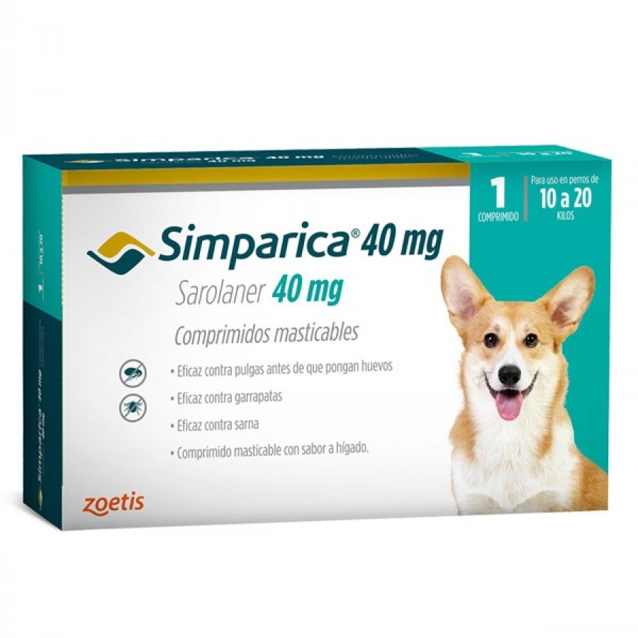 Simparica 40 Mg Antiparasitario Oral Antiparasitarios, , large image number null