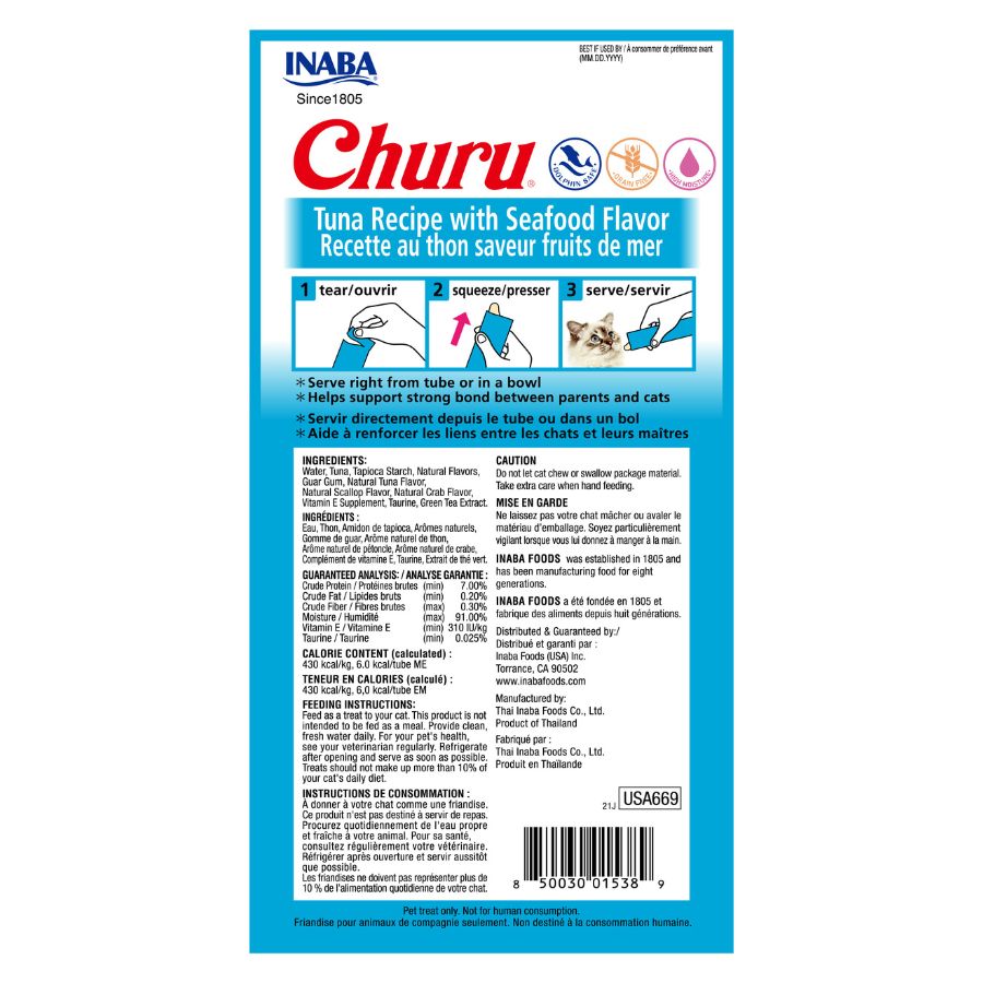 Churu para gatos atún/mariscos 56 GR, , large image number null
