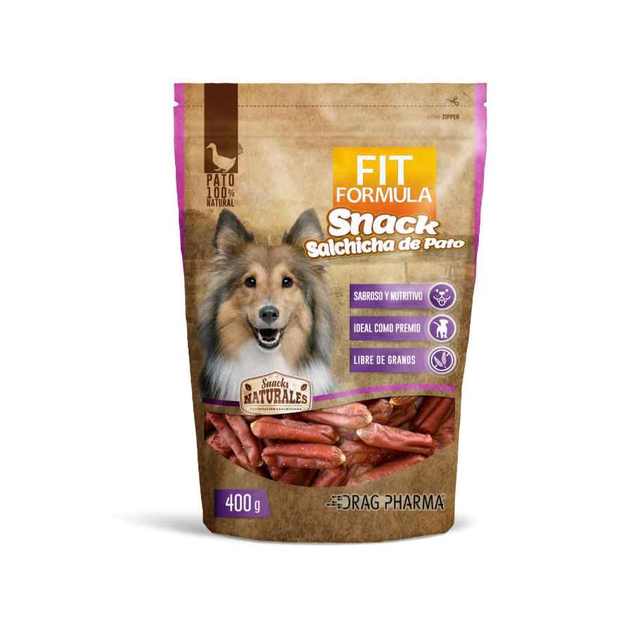 Fit snack salchicha de pato 400 GR, , large image number null