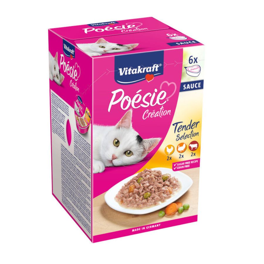 Vitakraft poesie creation alimento húmedo para gatos pack 6und 85 GR