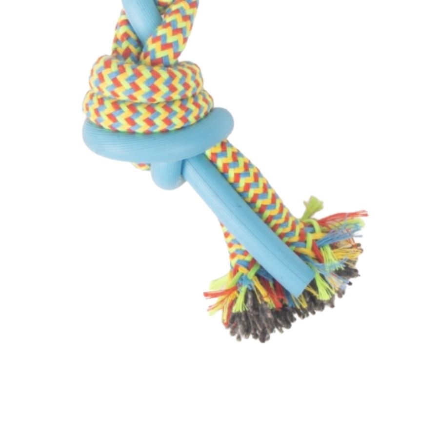 Pull Multi-texture Rope Azul Mordedor de cuerda para perro, , large image number null