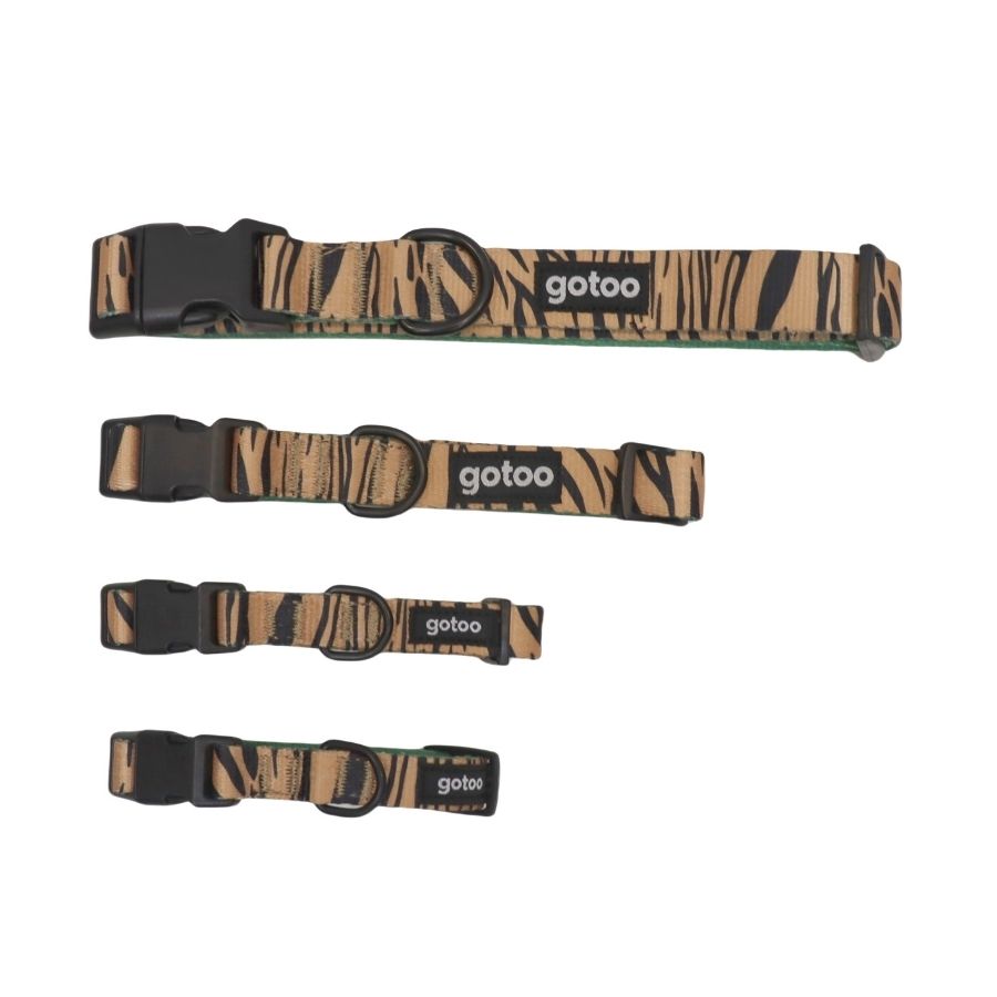 Collar con estampado animal print ajustable para perros, , large image number null