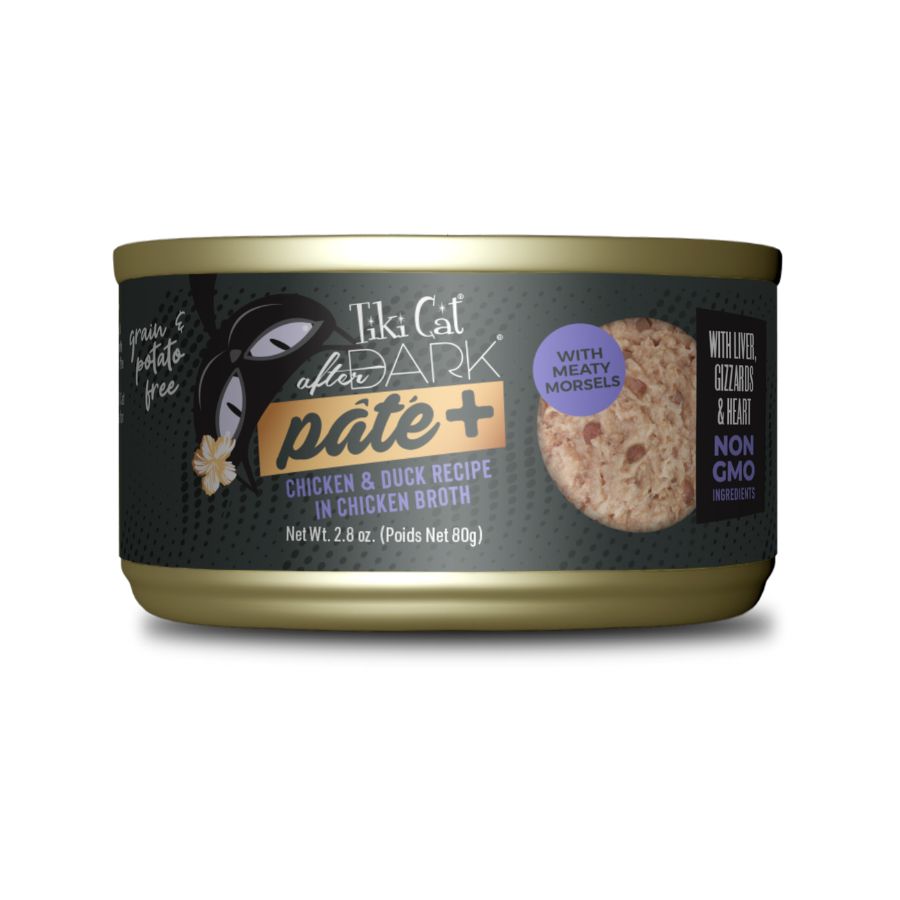 Tiki cat after dark pate + pollo y pato 80GR, , large image number null