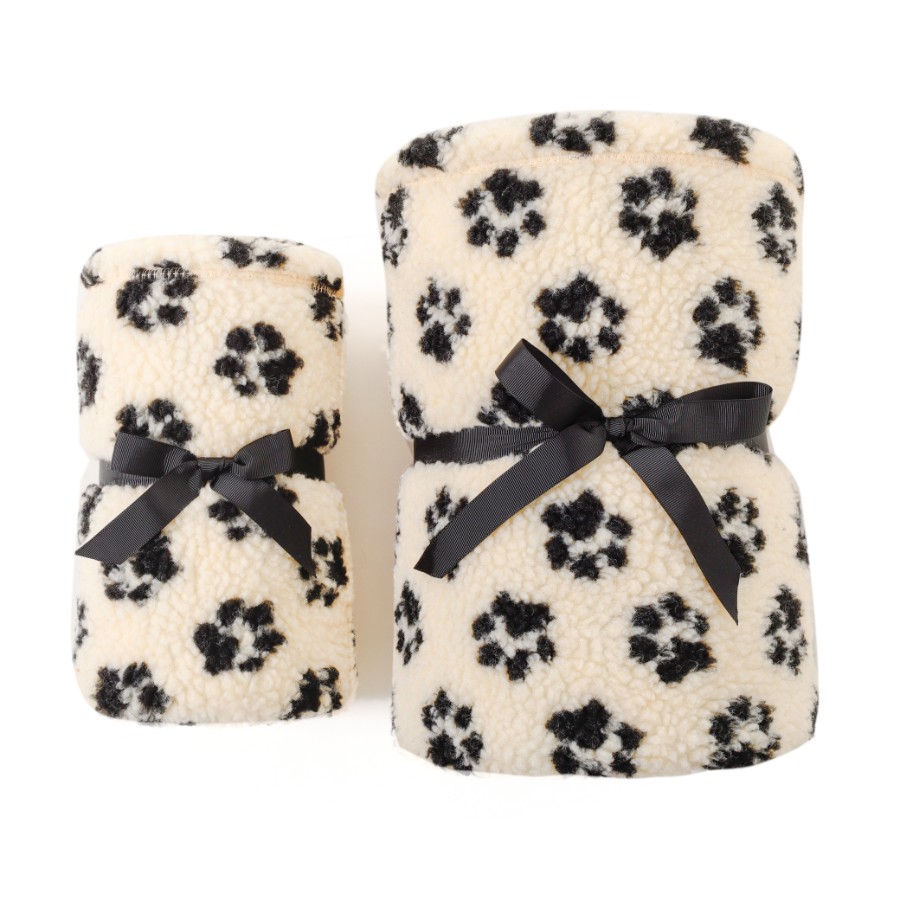 Leeby Manta para perros con diseño de huellas, , large image number null