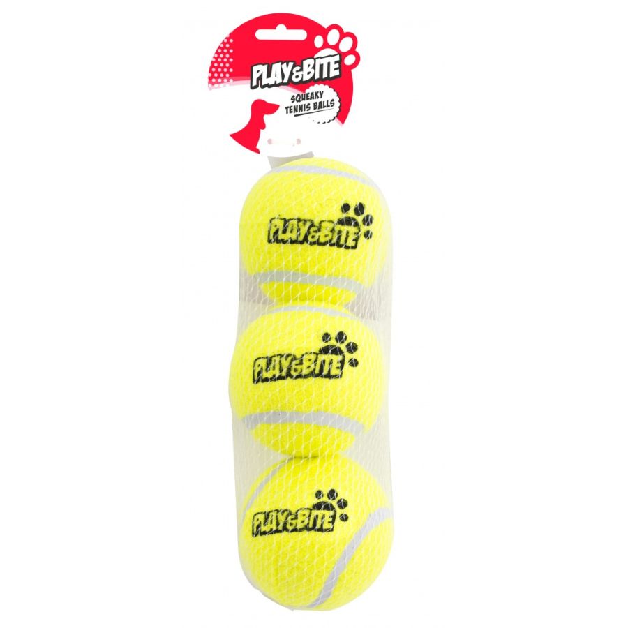 Pack de 3 Pelotas de Tenis para Perros. IMPORTADO