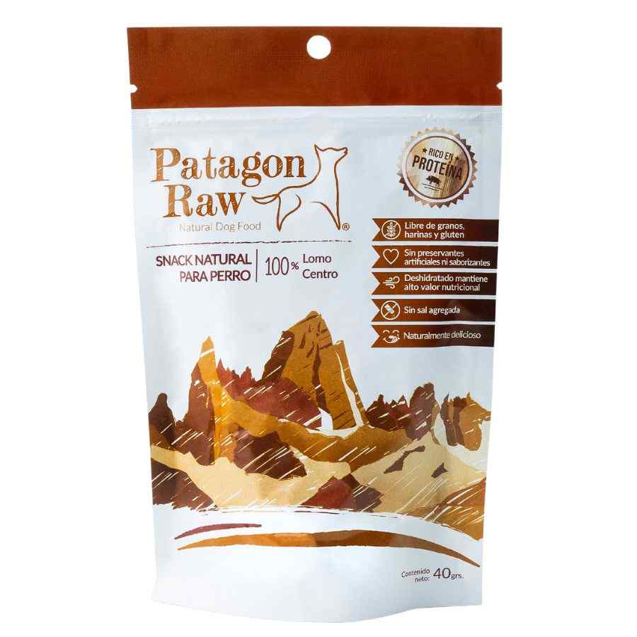 Patagon raw perro snack 100% lomo centro 40GR