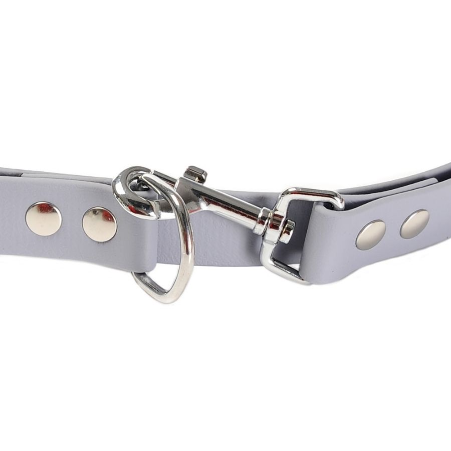 Correa gris impermeable con anilla portabolsas para perros, , large image number null