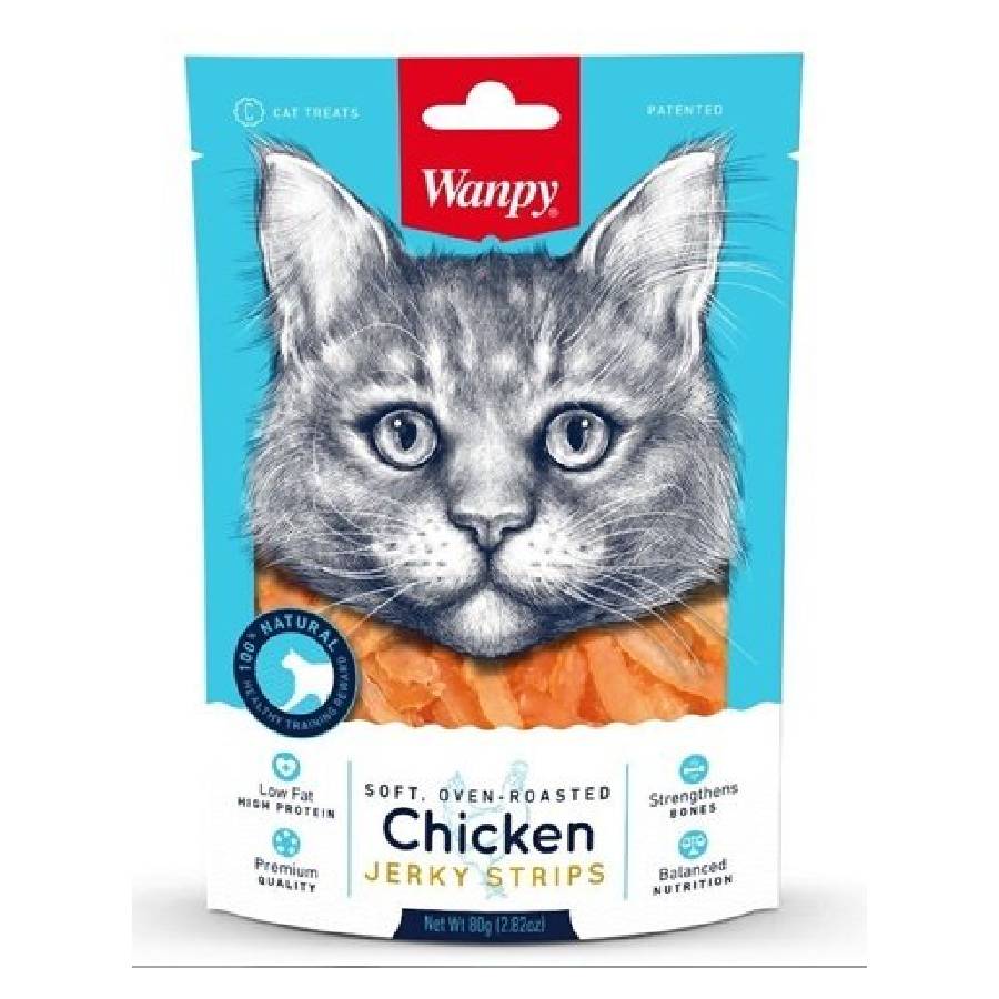 Wanpy Soft Chicken Jerky Strips, , large image number null