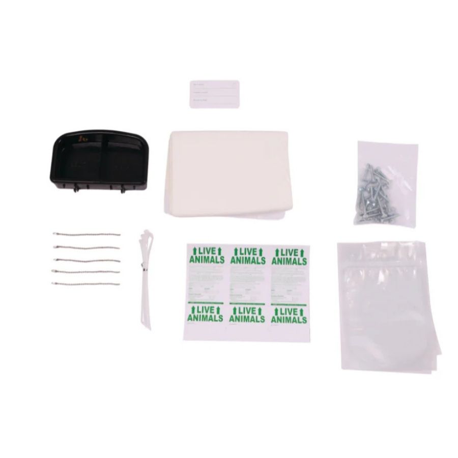 Kit de viaje para transportador de mascotas compatible iata con plato y accesorios, , large image number null