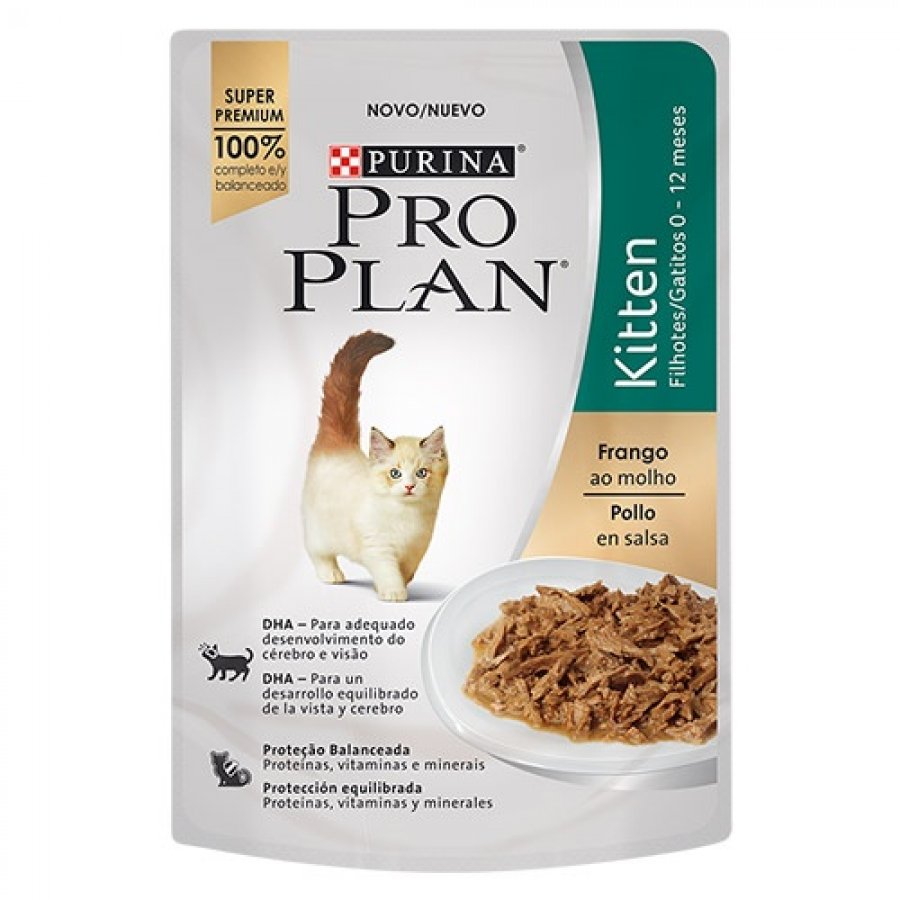 Proplan Wet Pouch Kitten alimento húmedo para gatos, , large image number null