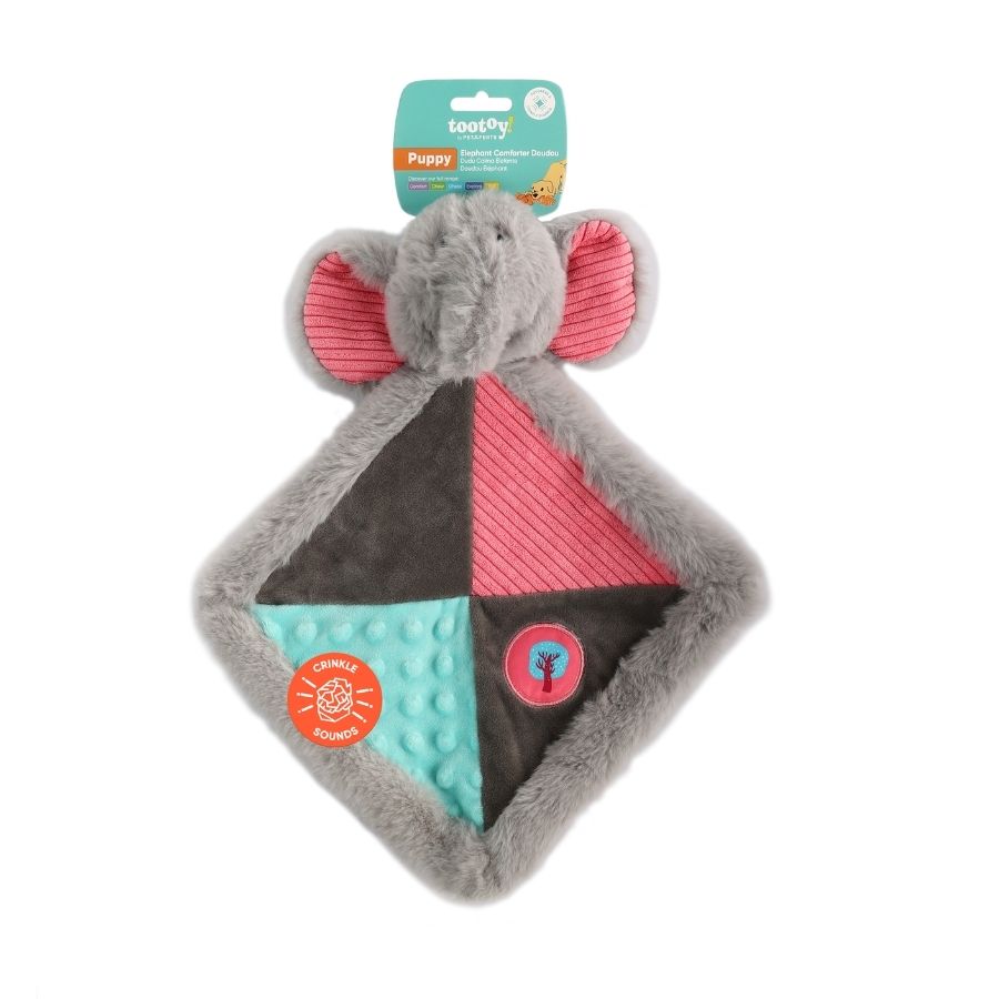 Puppy Elephant Comforter Doudou peluche para cachorros, , large image number null