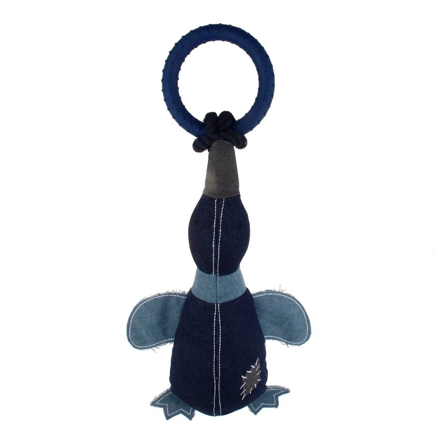 Peluche de pato denim para perros, , large image number null
