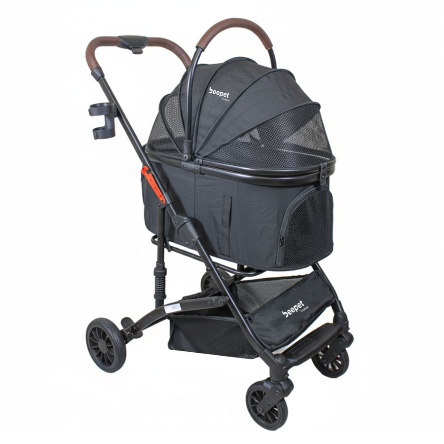 Bebesit coche para mascotas premium maine negro