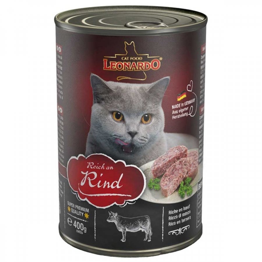 Leonardo lata quality selection ternera alimento húmedo para gatos 400 GR, , large image number null