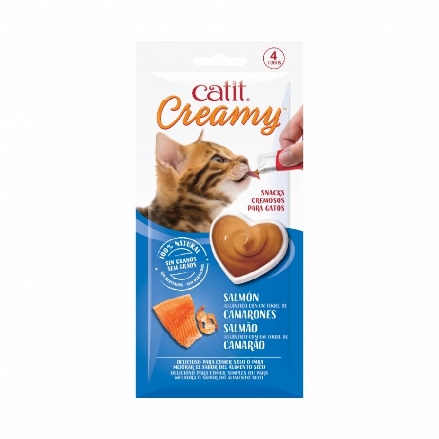 Catit Creamy salmón con camarones