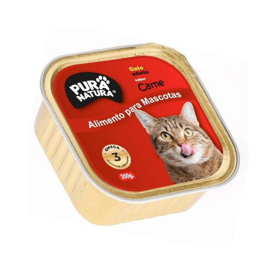 Alimento húmedo para gatos adultos sabor carne, , large image number null