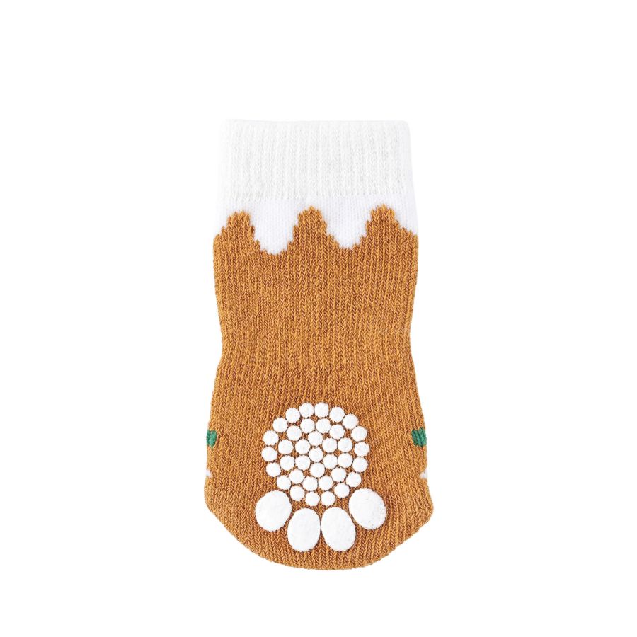 Accesorio navidad calcetin galleta gengibre para perros 4 pcs, , large image number null