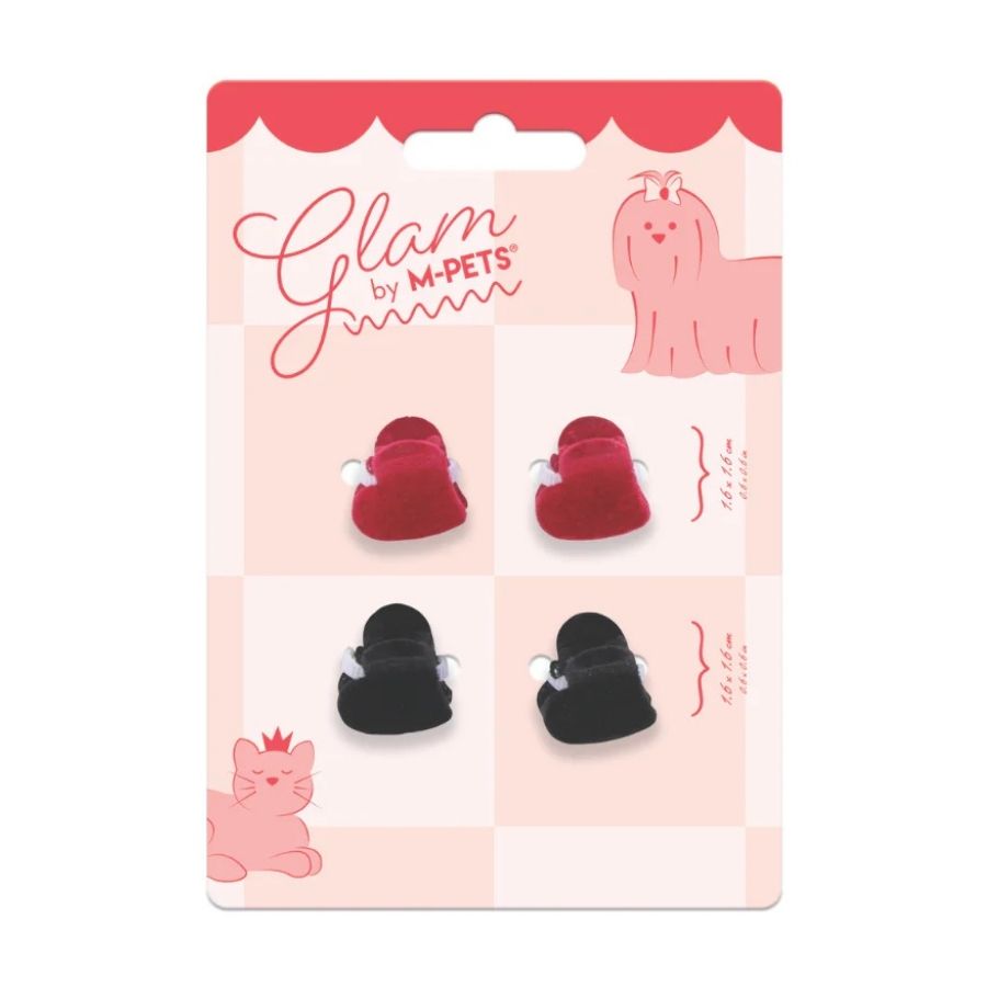 Mpets Set clips con forma de coraz&oacute;n para cabello para mascotas, , large image number null