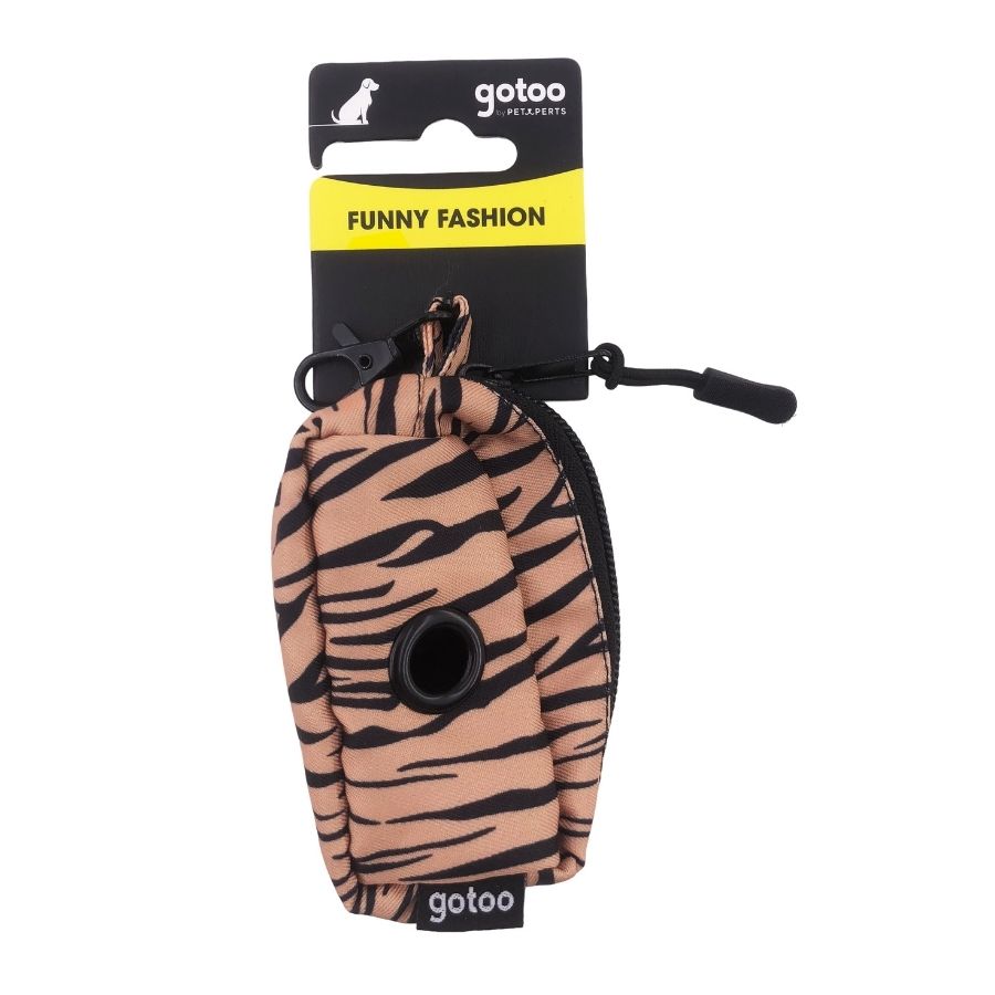 Porta bolsas con estampado de tigre