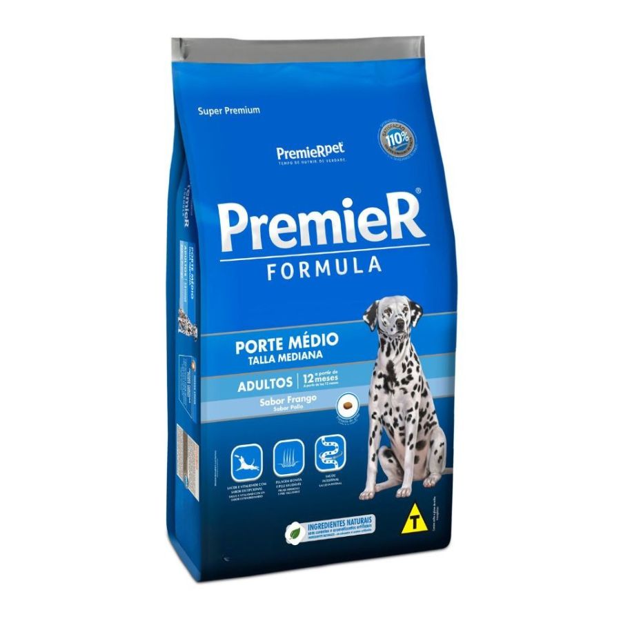 Premier formula perro adulto med/pollo 20KG