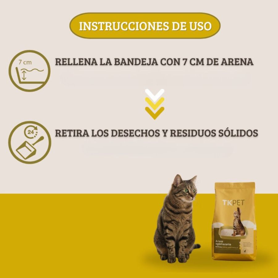 Arena para gatos aglomerante bentonita marsella 10KG, , large image number null
