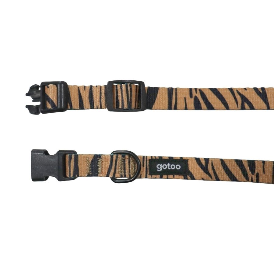 Collar con estampado animal print ajustable para perros, , large image number null