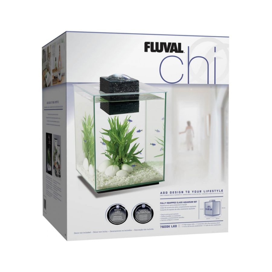 Fluval acuario chi con cubierta 19 litros