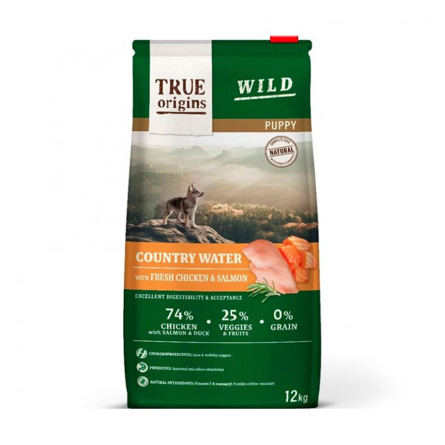 True Origins Wild Dog Puppy Country Water alimento para perro, , large image number null