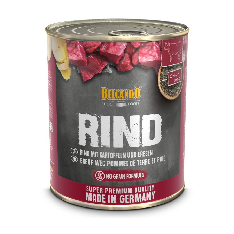 Belcando alimento h&uacute;medo en lata para perros super premium sabor a ternera 800GR