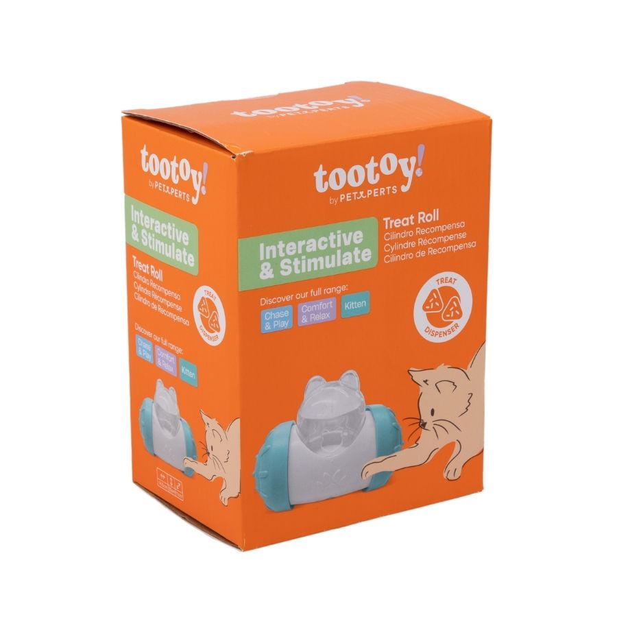 Tootoy! juguete interactivo rollo dispensador de premios para gato, , large image number null