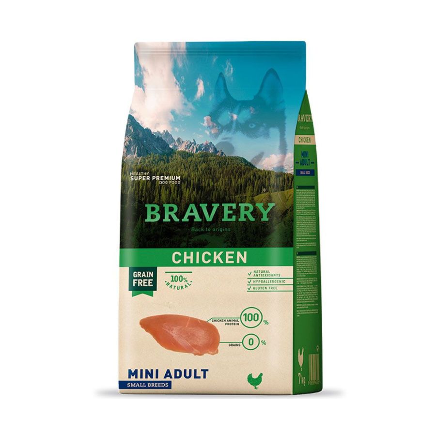Bravery Chicken Mini Adult alimento para perro, , large image number null