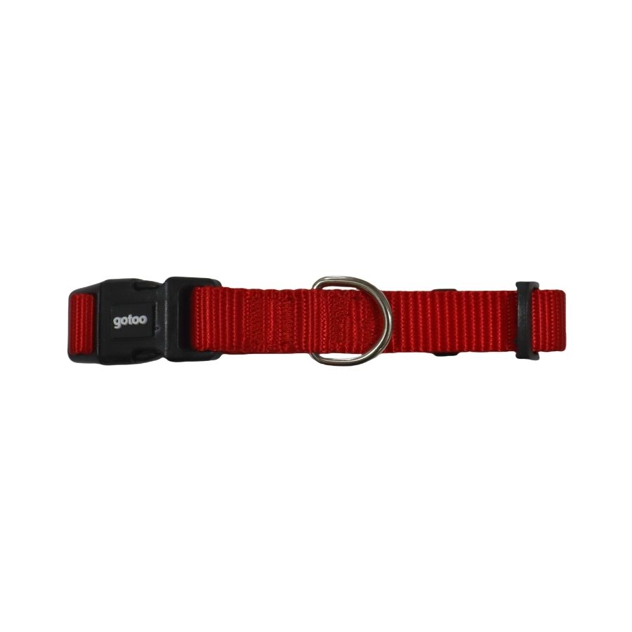 Collar rojo ajustable para perros, , large image number null
