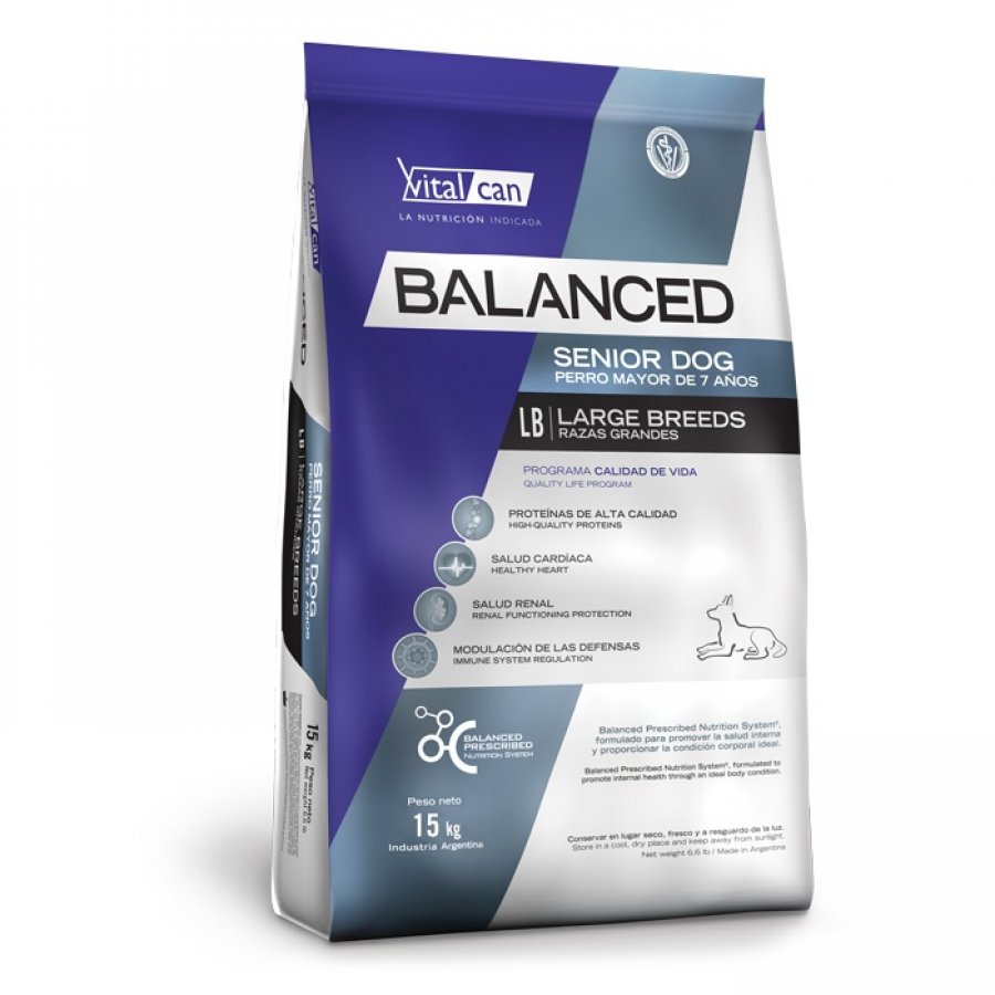 Balanced adulto senior raza grande 15 KG, , large image number null