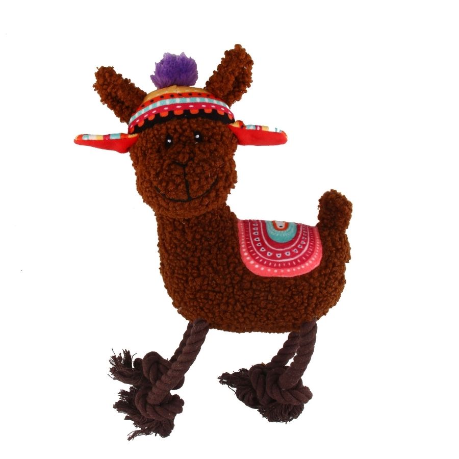 Peluche de llama patas cuerda para perros, , large image number null